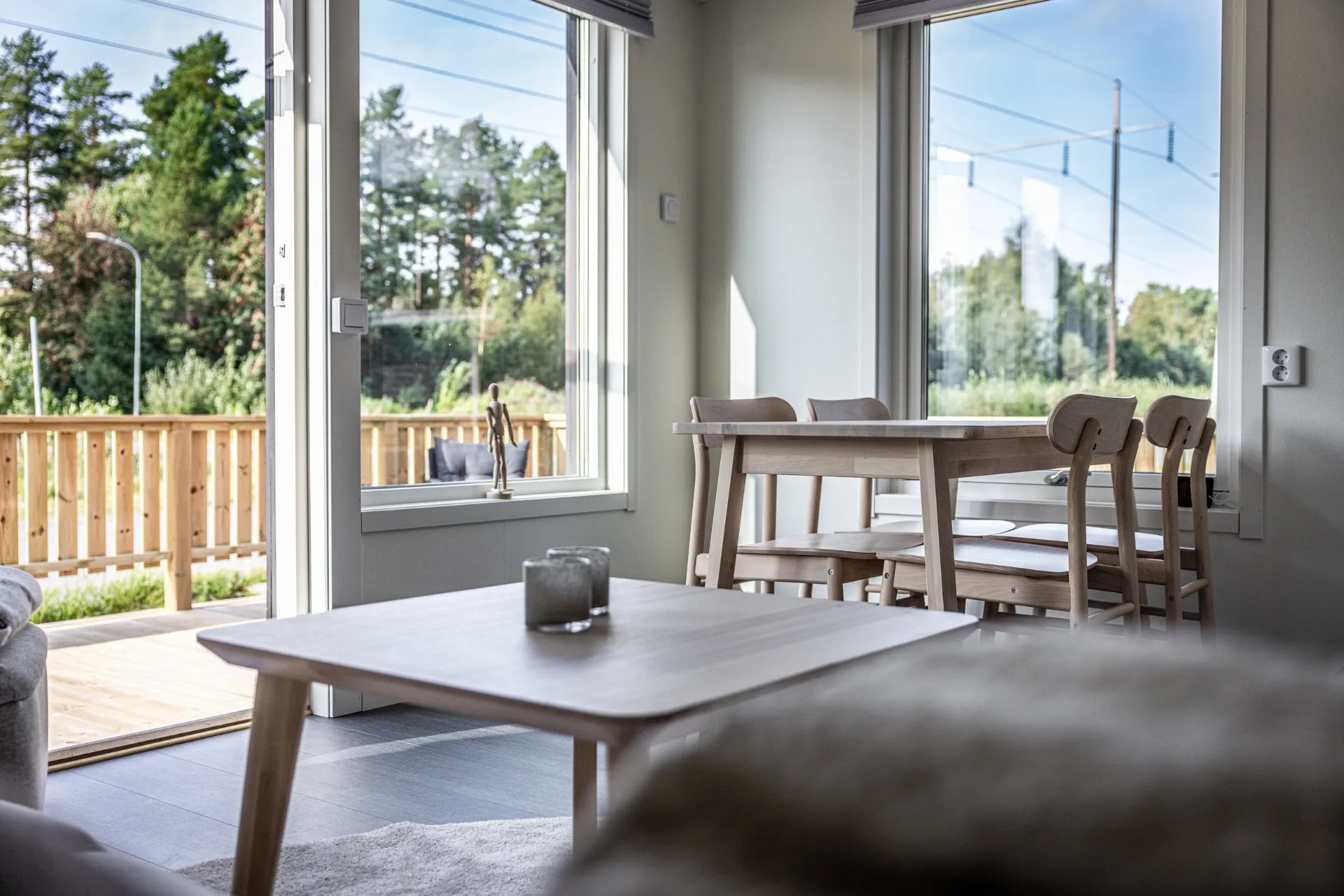 Modernt mobilhus interiör